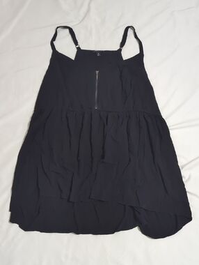 Torrid Zip Front Tank Top, Color Black Size 3X